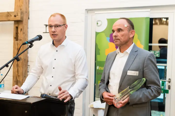 Das Team der Georg Ebeling Spedition am Mikrofon