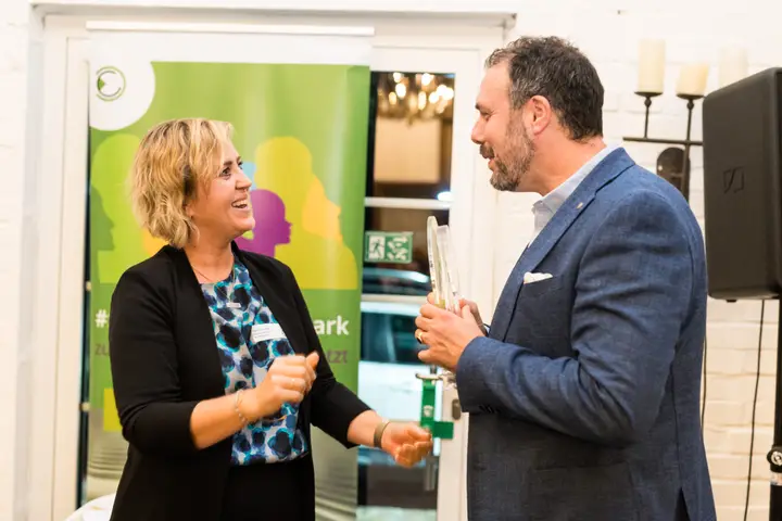 Sonja Brundert und Ingo Haselbacher auf der Bühne